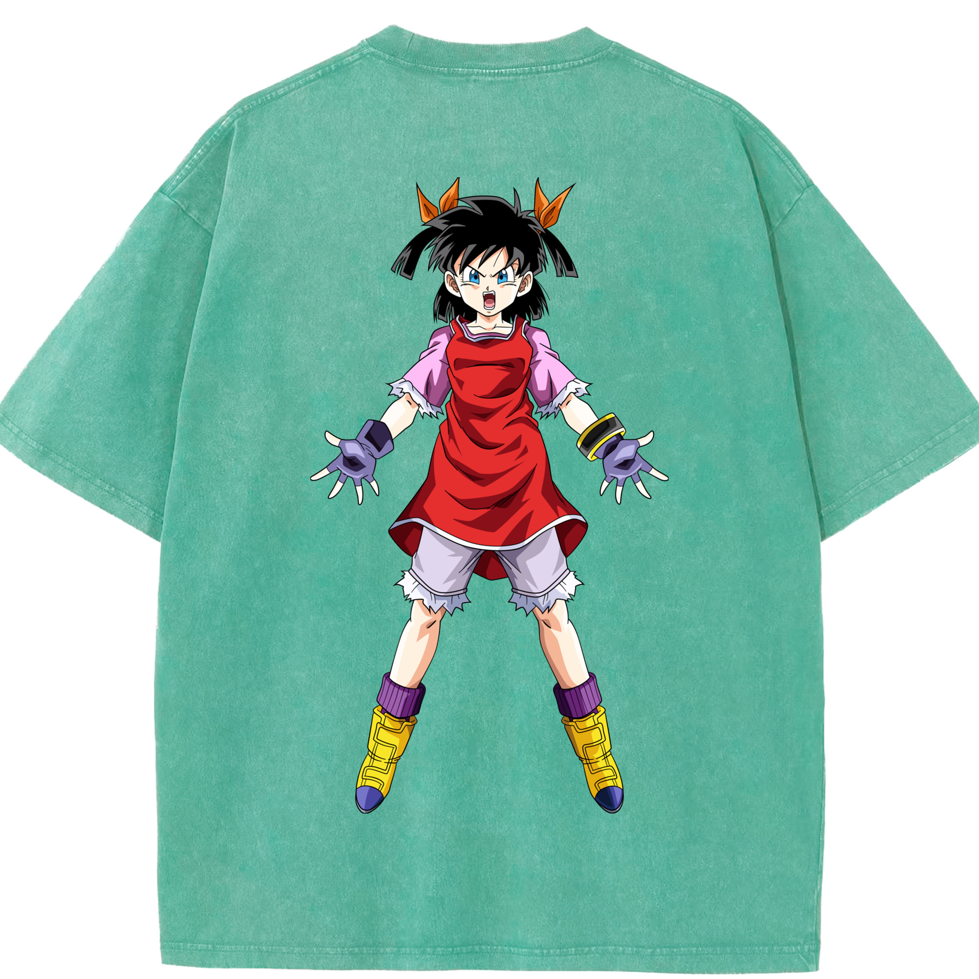 （画像用） ドラゴンボール パン DRAGON BALL Pan 綿100% ヴィンテージ風 半袖Tシャツ（背面プリント）